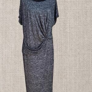 LARA women's size L, black stretchy fabric, dress